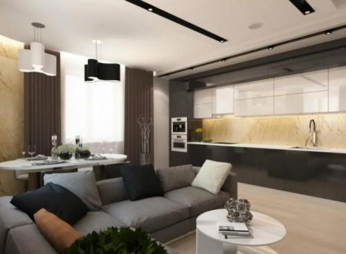 Идеальная планировка: как совместить кухню и гостиную в одном пространстве 39