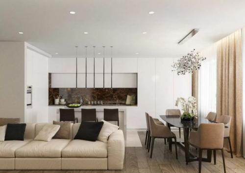 Идеальная планировка: как совместить кухню и гостиную в одном пространстве 37