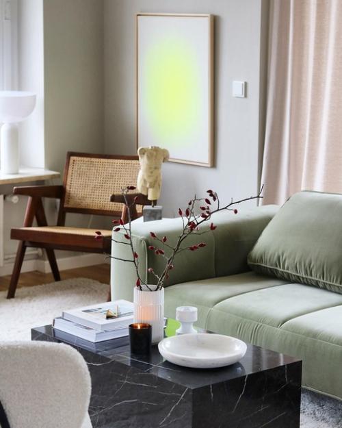 Мебель в скандинавском интерьере.