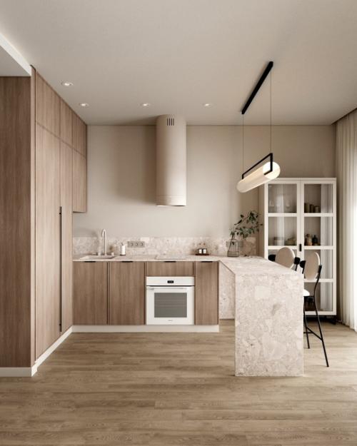 Современный проект квартиры - студии 30 кв. 02