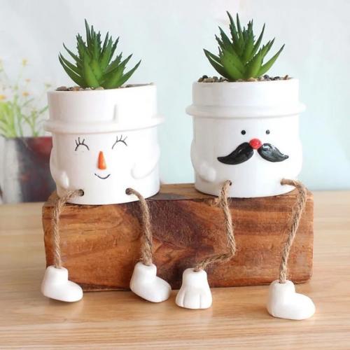 Интересные и мимишные кашпо для цветов - идеальный вариант украшения интерьера любого помещения. 03