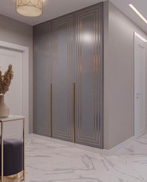 Прихожая в бежевом цвете. 02