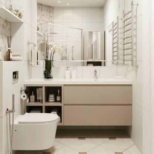 Дизайн - проект совмещенного санузла. 01