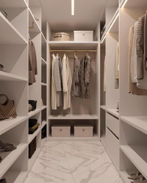 Прихожая в бежевом цвете. 06