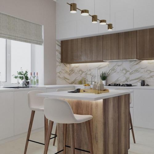 Редко где можно встретить проект кухни - столовой, а зря. 02