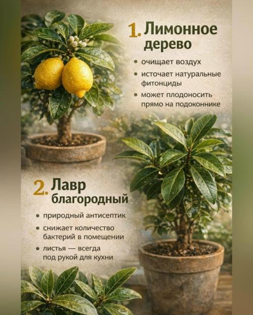 Деревья, которые могут расти дома. 01