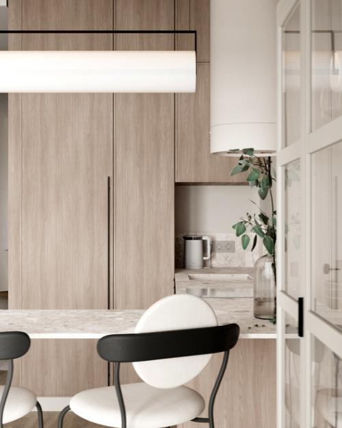 Современный проект квартиры - студии 30 кв. 03