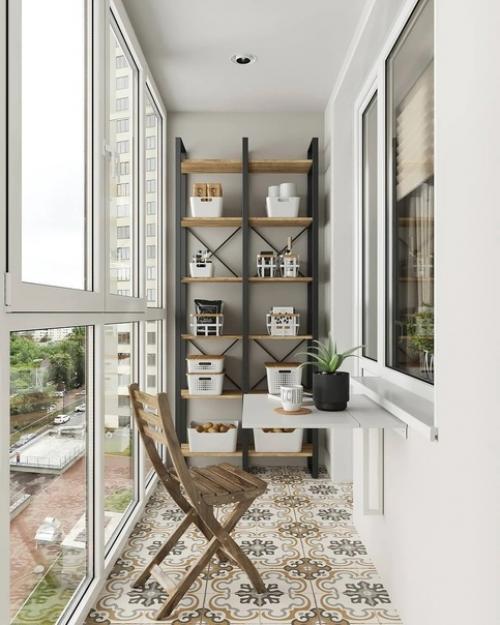 Интерьер студии 25 кв. 07