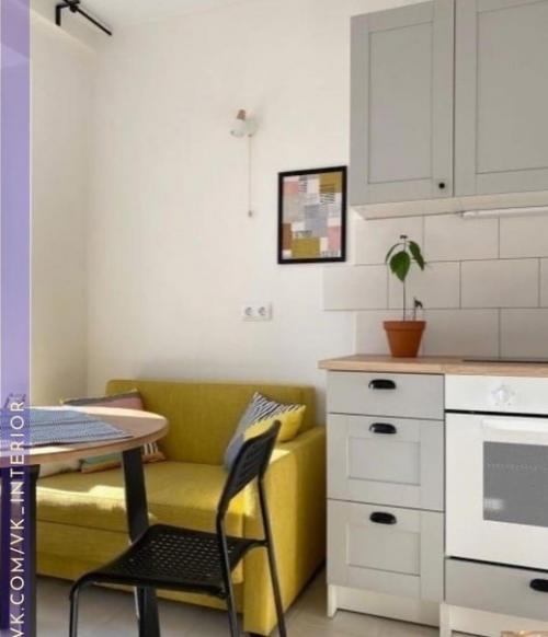 Интерьер симпатичной кухни. 01