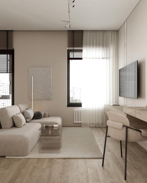 Современный проект квартиры - студии 30 кв. 04