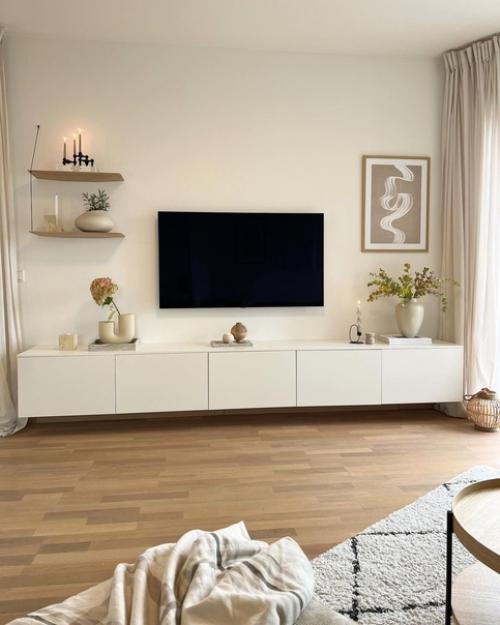 Чудесный зимний дом с интерьером в бежевых оттенках и шикарным видом из окон. 07