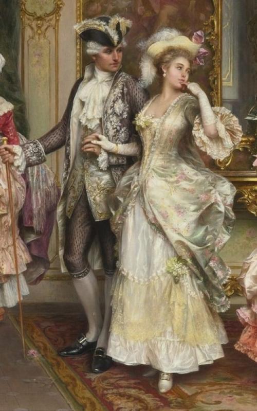 Неорококо.  Артуро Риччи (Arturo Ricci, 1854-1919) - представитель итальянской школы живописи XIX века. 01