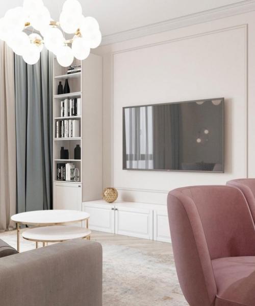 Интерьер квартиры в приятной цветовой гамме. 01