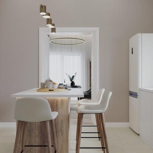 Редко где можно встретить проект кухни - столовой, а зря. 03