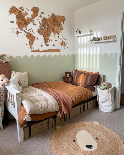 Зеленый цвет в сочетании с деталями теплых оттенков и деревом - одно из самых свежих и красивых сочетаний в современном дизайне интерьера. 01