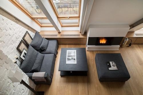 Спокойный мужской лофт в Москве (40 кв.