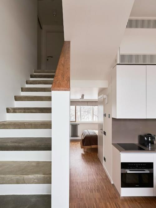 Интерьер двухуровневой квартиры - ячейки. 03