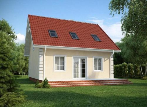 В таком доме с просторной гостиной на первом этаже будет удобно и приятно жить семье из 4-х человек. 01