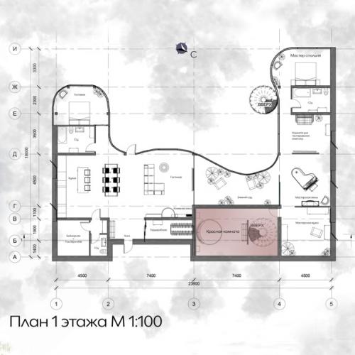 Студенческий проект Индивидуальный Жилой дом в посёлке лемболово, лен. 02
