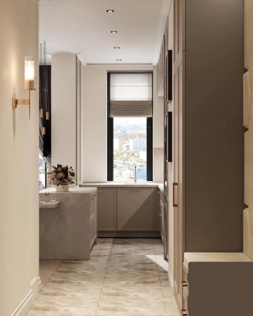 Стильный проект интерьера 74 м 2 в ЖК Фили Сити г. Москва. 06