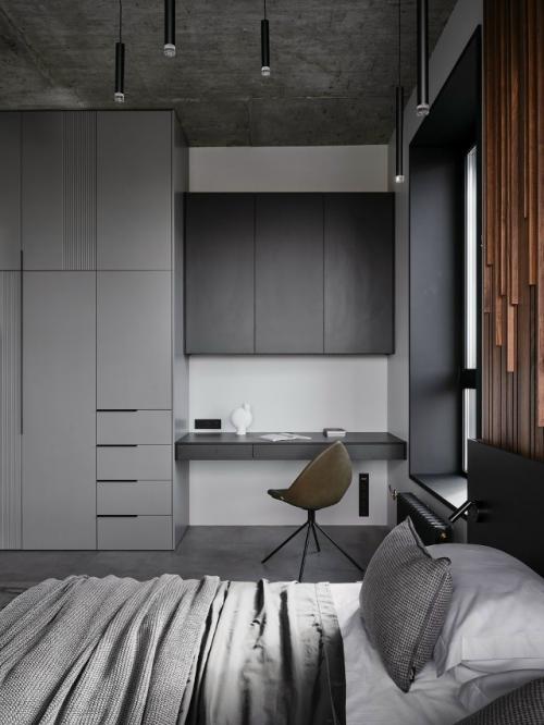 Этот интерьер - про честную индустриальную эстетику, в которой нет случайных решений. 03