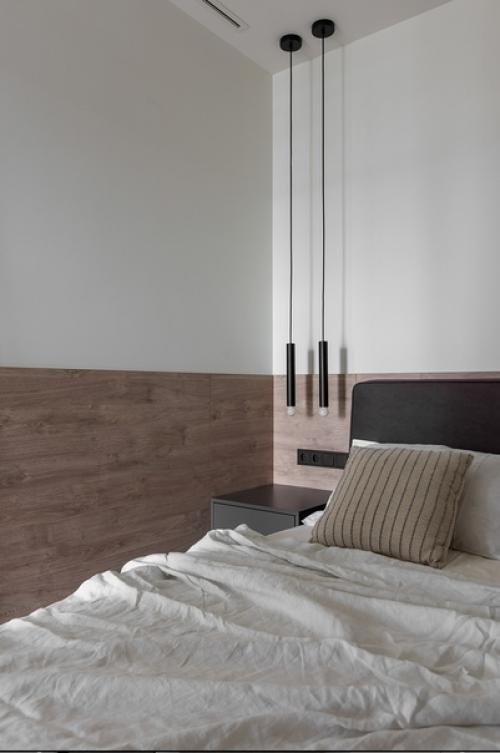 Этот проект создан для молодого человека, который работает из дома, любит готовить и не любит лишних деталей в интерьере (55 кв. 06