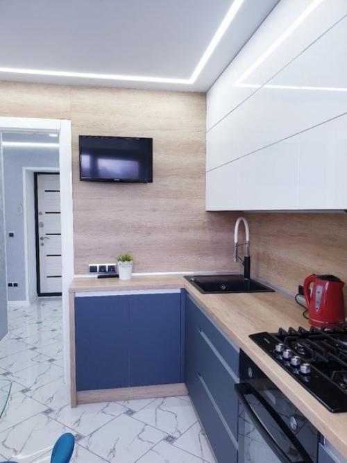 Ремонт двухкомнатной квартиры в сине - голубых тонах! 01