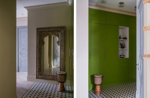 Колоритный интерьер однокомнатной квартиры 43 кв. 07