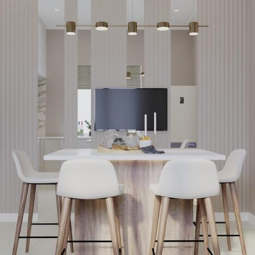 Редко где можно встретить проект кухни - столовой, а зря. 01