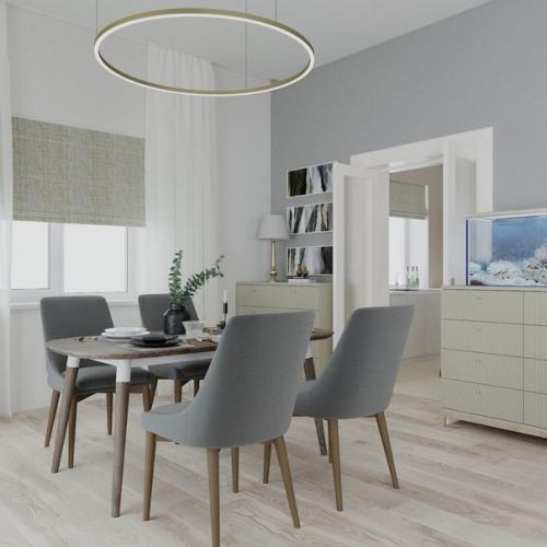 Редко где можно встретить проект кухни - столовой, а зря. 04