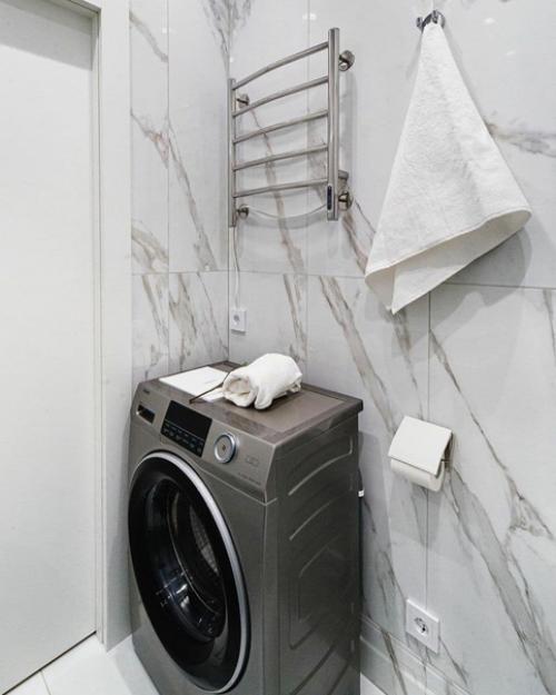 Интерьер квартиры - студии в пастельных тонах. 08