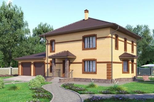 Элегантный двухэтажный дом. 01