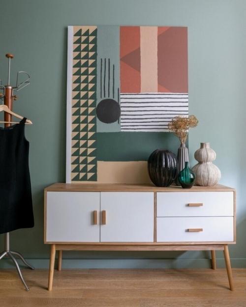 В интерьере много цвета. 04