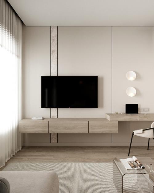 Современный проект квартиры - студии 30 кв. 06