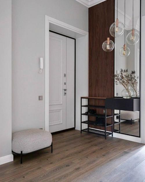 Кухня - гостиная с акцентом на дерево и свет. 03