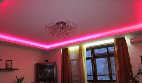 Светодиодная подсветка потолка своими руками. 06