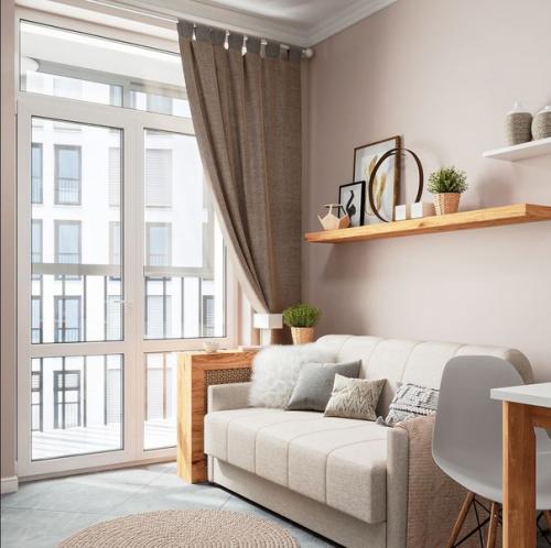 Кухня - гостиная в скандинавском стиле. 03