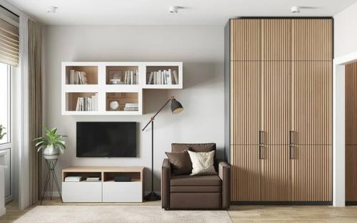 Интерьер студии 25 кв. 05