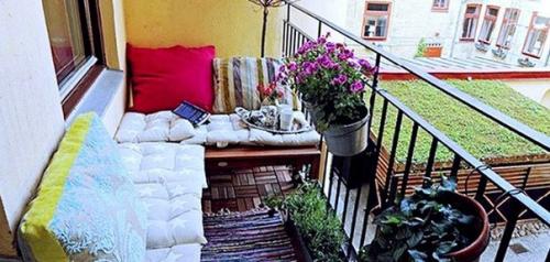 Дизайн открытого балкона. 01