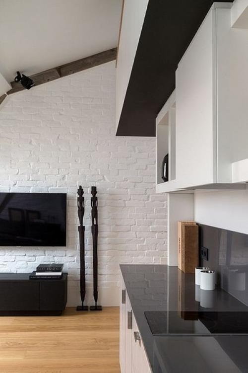 Спокойный мужской лофт в Москве (40 кв. 07