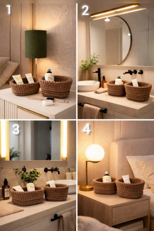 Вязаные корзины: в какой интерьер они впишутся? Вязаные корзины: в какой интерьер они впишутся?