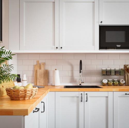 Кухня - гостиная в скандинавском стиле. 01