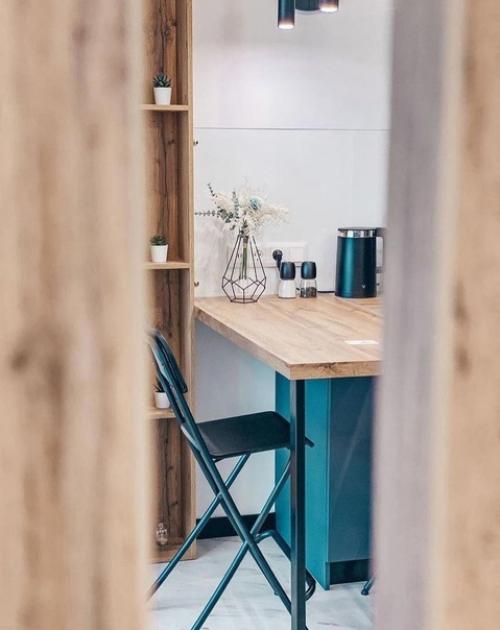 Красивая кухня - гостиная. 01