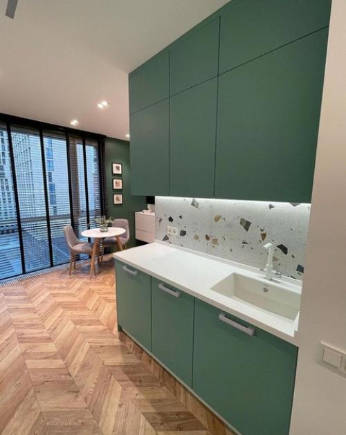 Интерьер кухни - гостиной. 04