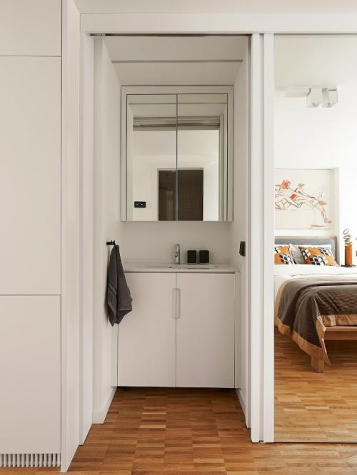 Интерьер двухуровневой квартиры - ячейки. 08