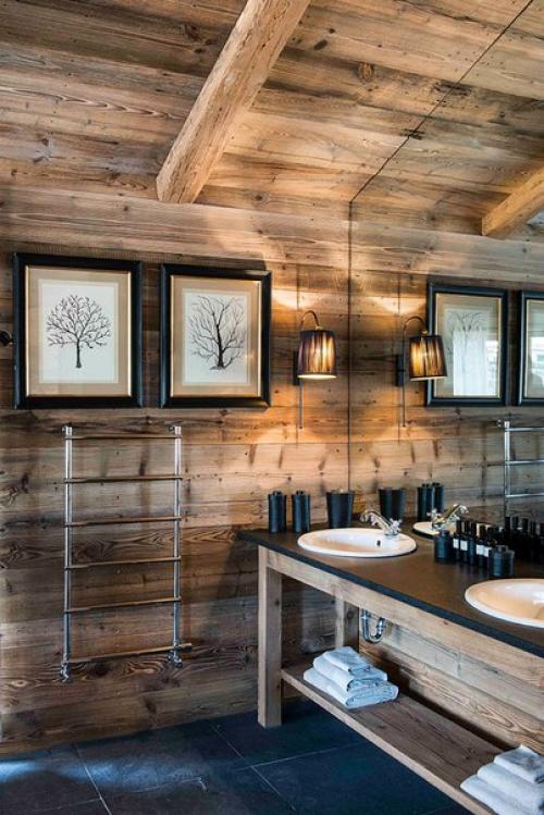 Приятные интерьеры горного итальянского отеля. 03