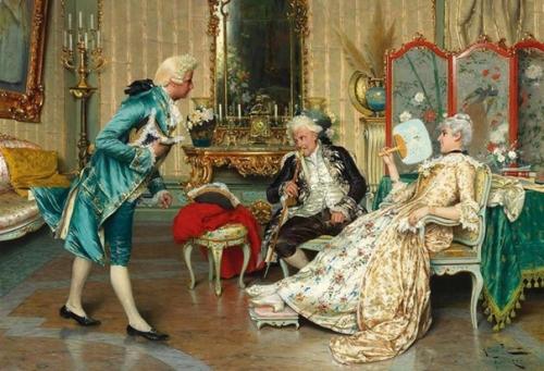 Неорококо.  Артуро Риччи (Arturo Ricci, 1854-1919) - представитель итальянской школы живописи XIX века. 08