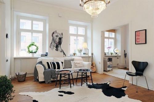 Гостиная в скандинавском стиле. 01