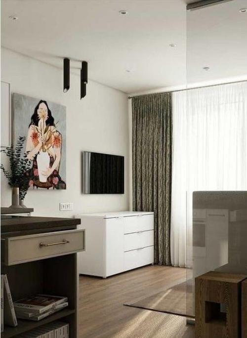 Небольшая квартира. В светлых оттенках. 04