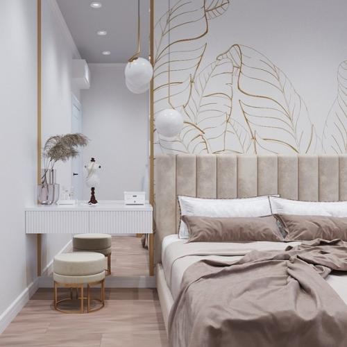 Интерьер спальни, стильно, цвета подобраны для спальни хорошо! 04